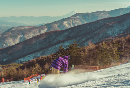 Ski area Nagano Japanの写真素材