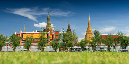 Wat Phra Kaew, Temple of the Emerald Buddha, Bangkok, Thailand.の写真素材