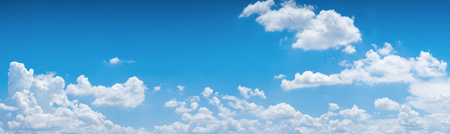 The vast blue sky and clouds sky. blue sky background with tiny clouds. panoramaの写真素材