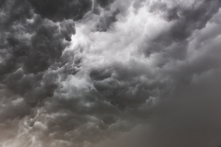 Background of storm clouds before a thunder-stormの写真素材