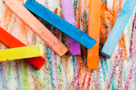 colorful crayonsの写真素材