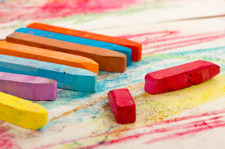 colorful crayonsの写真素材