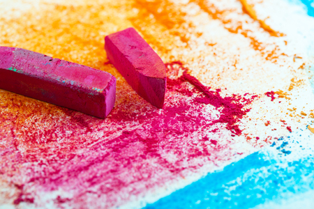 colorful crayonsの写真素材