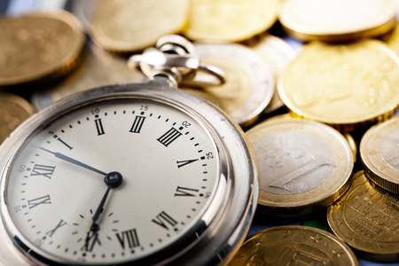 time is moneyの写真素材