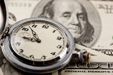 time is moneyの写真素材