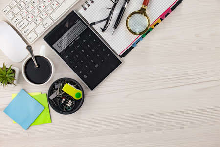 Office accessories for business management.