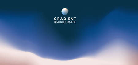 blue Minimalistic Fluid Blurred Gradient Background. Modern Backdrop for Poster, Brochure, vector designのイラスト素材