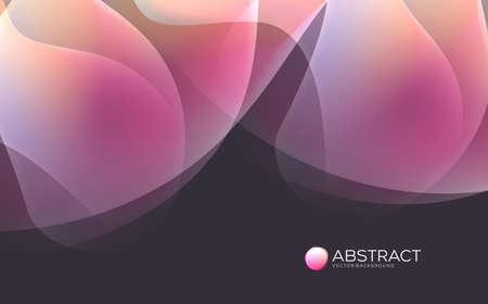 Minimal pink covers design. Colorful gradients. Future geometric Cardsのイラスト素材