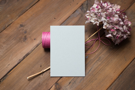 Blank wedding invitation or Valentine's Day card.の写真素材