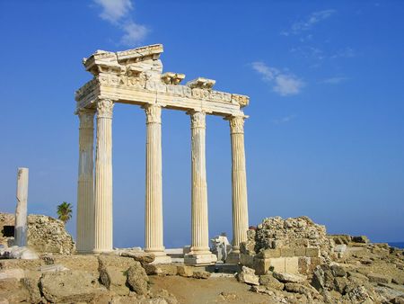 Temple of Apollo, Side, Turkeyの写真素材
