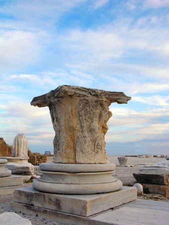 Ruins of the ancient city and Apollo temple, Side, Turkeyの写真素材