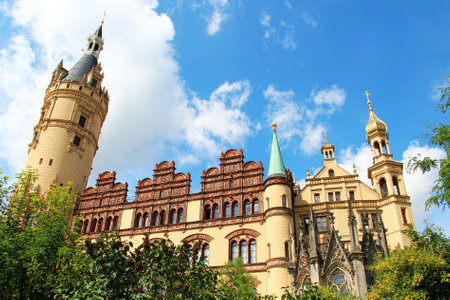 Schwerin Castle (Schweriner Schloss), Germanyのeditorial素材