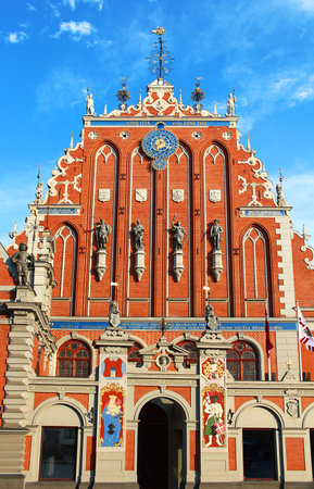 House of the Blackheads, Riga, Latviaのeditorial素材