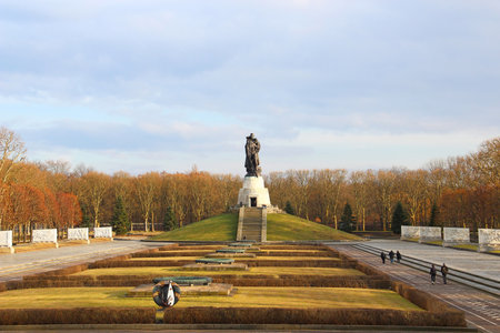 Soviet War Memorial in Treptower park, Berlin, Germanyのeditorial素材