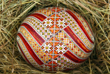 KYIV UKRAINE  APRIL 16 2015: Pysanka Festival  traditional ukrainian festival of Easter eggs in St. Sophia Cathedral complexのeditorial素材