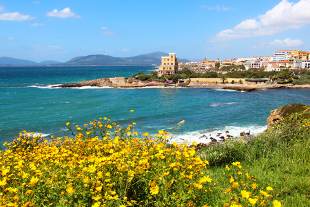 Alghero seacoast, Sardinia, Italyの写真素材