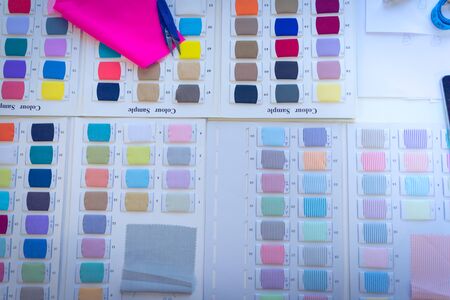 swatch of colorful thread