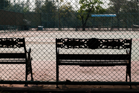 Bench public parkの写真素材