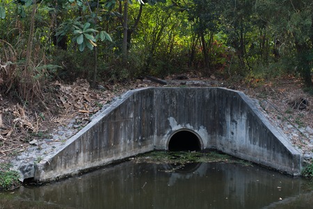 Water drainageの写真素材