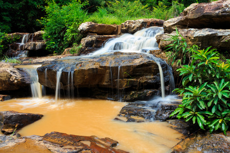 Thep Pha Na waterfall in Chaiyaphum province, Thailandの写真素材