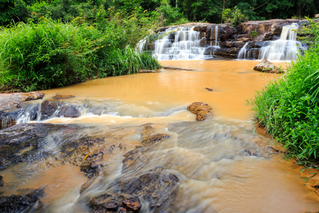 Thep Pha Na waterfall in Chaiyaphum province, Thailandの写真素材