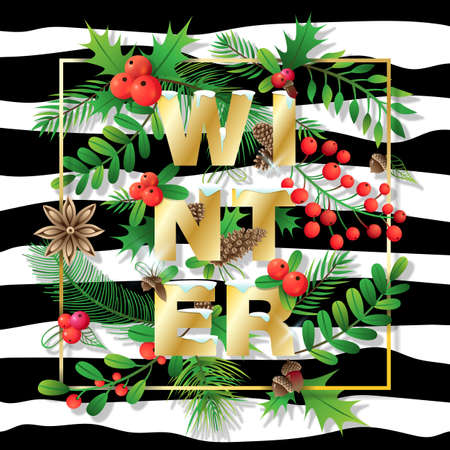Merry Christmas Winter background