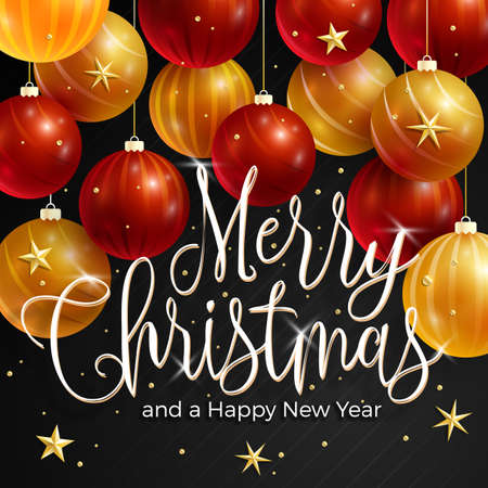 Christmas greeting cardのイラスト素材