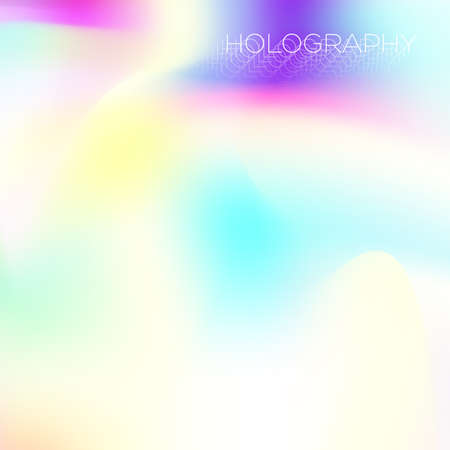 Colorful holographic shape, fluid and liquid color