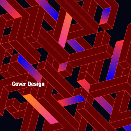 Abstract geometric gradient backgroundのイラスト素材