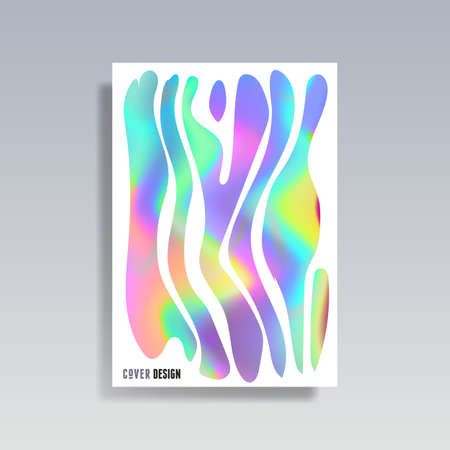 Cool trendy fluid gradient shapesのイラスト素材