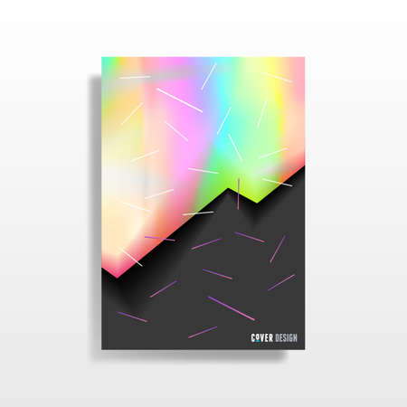 Cool trendy fluid gradient shapesのイラスト素材
