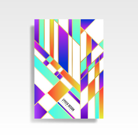 Cool trendy fluid gradient shapesのイラスト素材