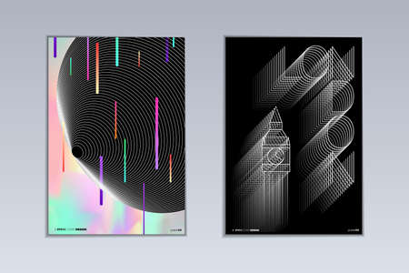 Modern abstract poster designのイラスト素材