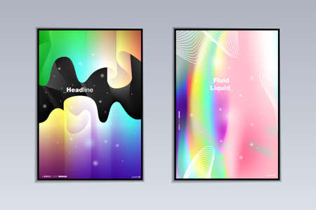 Modern abstract poster designのイラスト素材