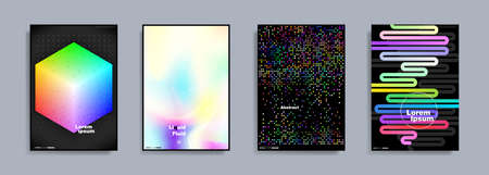 Colorful shapes, fluid and liquid colors
