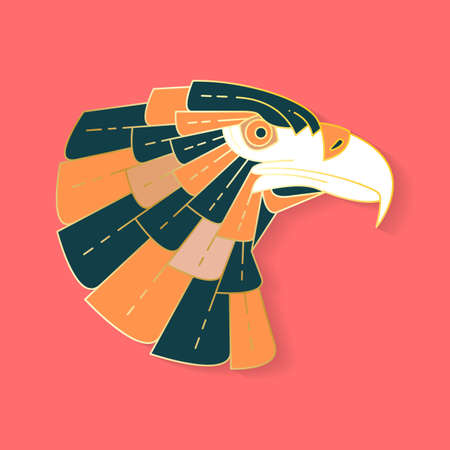 Abstract graphic bird logoのイラスト素材