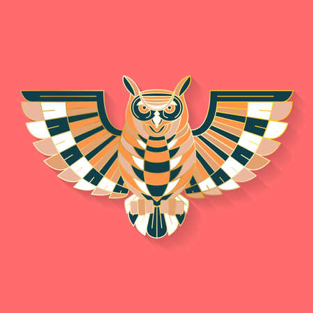 Abstract graphic bird logoのイラスト素材