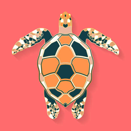 Abstract graphic fish and sea life logoのイラスト素材