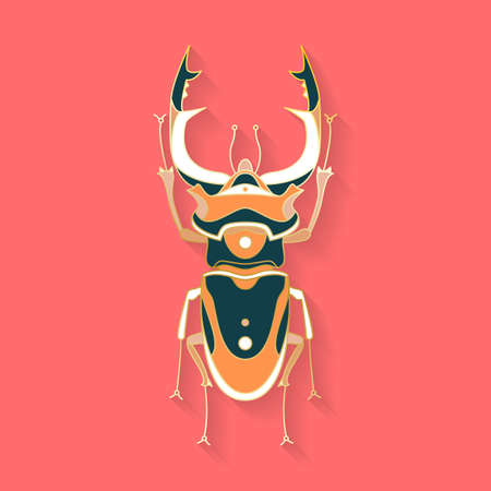 Abstract graphic insect logoのイラスト素材