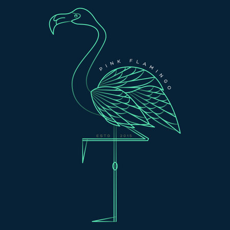 Abstract bird illustrationのイラスト素材