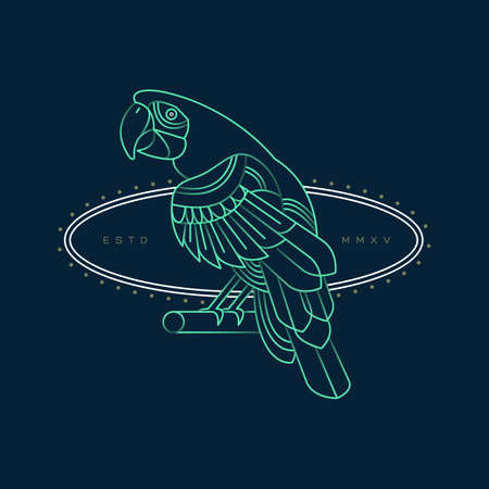 Abstract bird illustrationのイラスト素材
