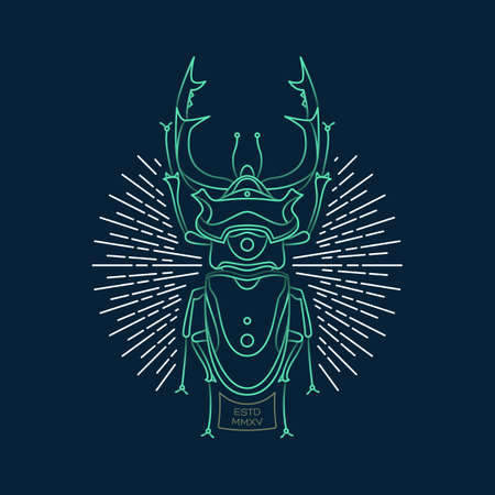 Abstract insects illustrationのイラスト素材