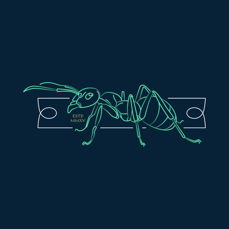 Abstract insects illustrationのイラスト素材