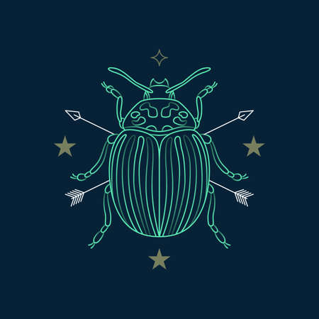 Abstract insects illustrationのイラスト素材