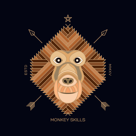 Abstract animal illustrationのイラスト素材