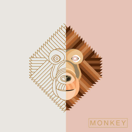 Abstract animal illustrationのイラスト素材