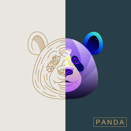 Abstract animal illustrationのイラスト素材