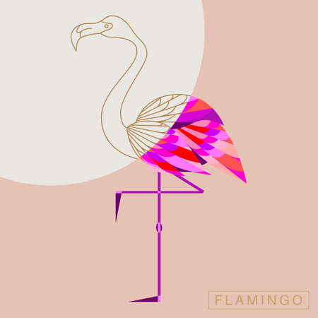 Abstract bird illustrationのイラスト素材