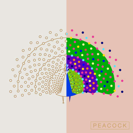 Abstract bird illustrationのイラスト素材