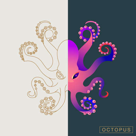Abstract fish illustrationのイラスト素材